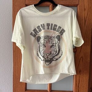 Easy Tiger Graphic T-Shirt shorter length
